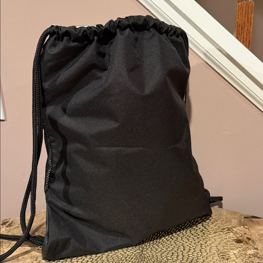 Adidas Black/Silver Drawstring Bag - image 5